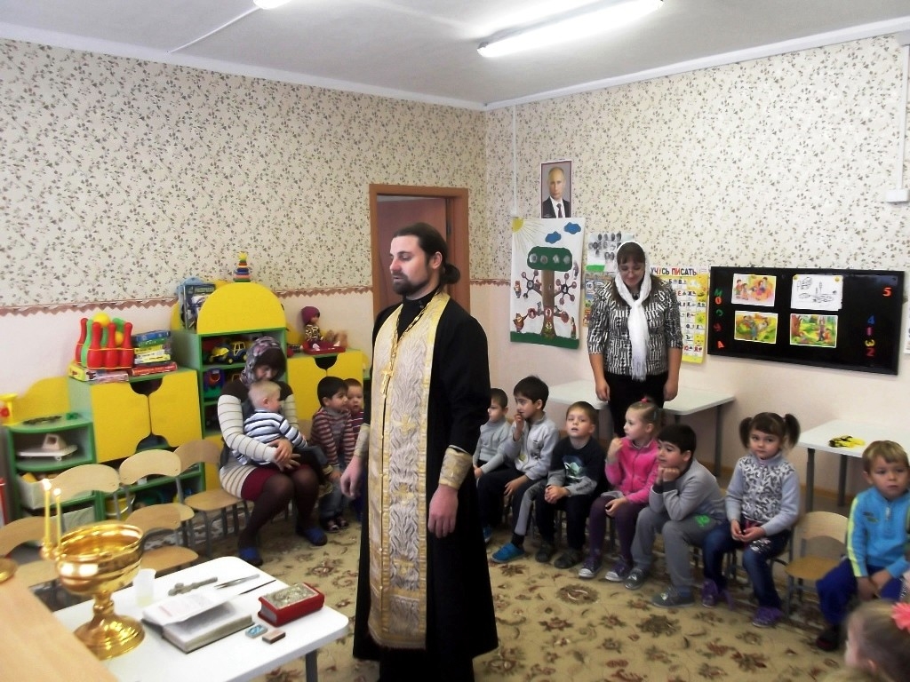 Освящение детского садика в селе Колыбельское Чаплыгинского района