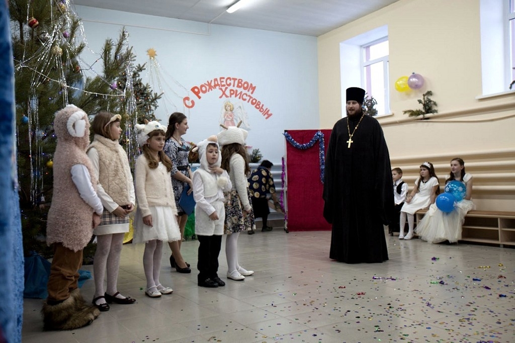 Рождественское театрализованное представление в воскресной школе при Вознесенском храме г. Чаплыгина