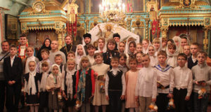 Праздничное поздравление воспитанников воскресной школы Казанского храма г. Ельца