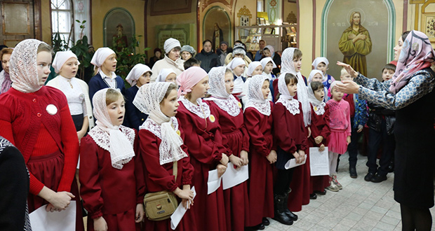 Соборная молитва воспитанников воскресных школ Чаплыгинского благочиния