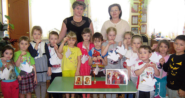 В детском саду «Теремок» г. Чаплыгина прошло занятие по «Основам православия».