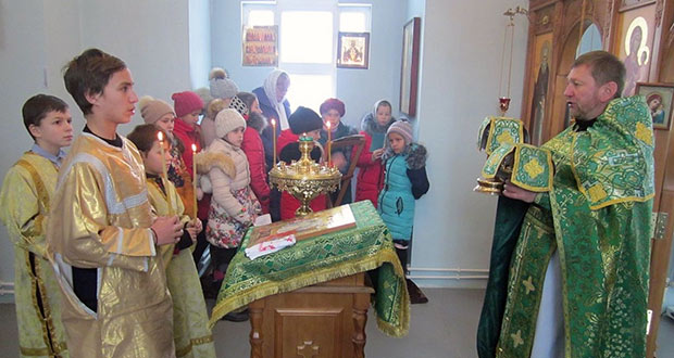 Учащиеся воскресной школы Троицкого храма п. Лев Толстой посетили Шовское
