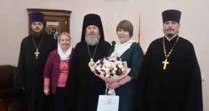 Владыка поздравил председателя ОРОиК Елецкой епархии с днем рождения