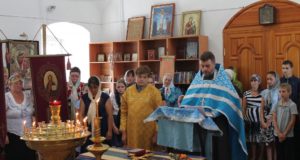 Молебен на начало учебного года в храме села Берёзовка Становлянского района